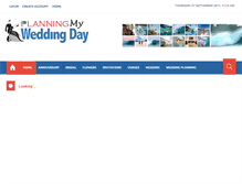 Tablet Screenshot of planningmyweddingday.com